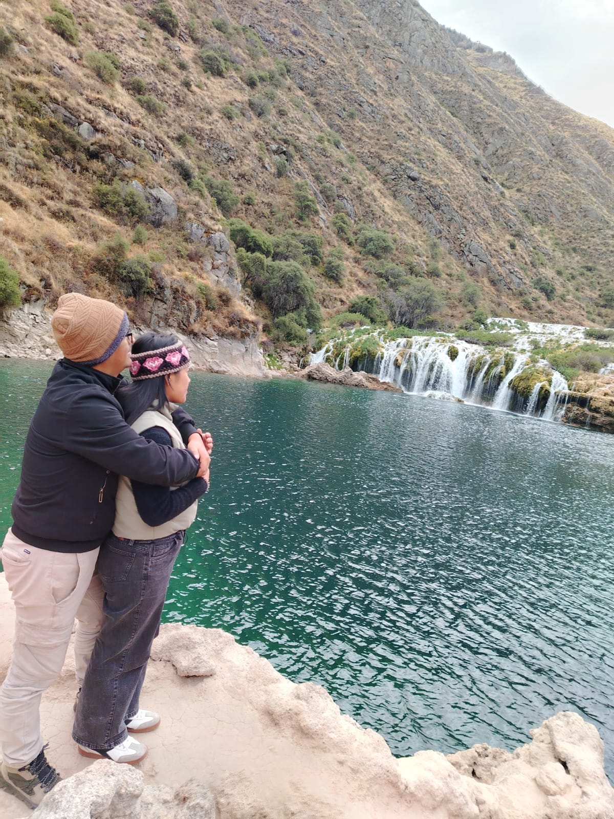 Yeny y Juan Carlos en uno de sus viajes